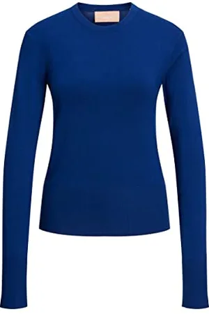 JJXX Jxlara LS Soft Crew Neck Knit Noos Maglione, Blu-Sodalite Blue, XL Donna