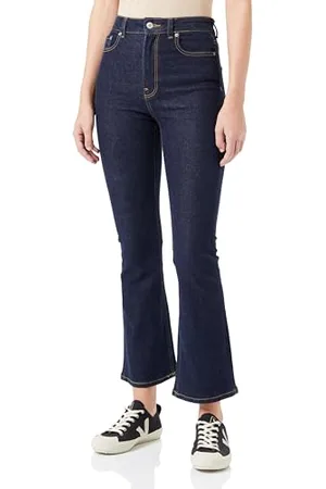 JJXX Jack & Jones Jxturin Bootcut HW Jeans C7057 DNM, Dark Blue Denim, 26W x 32L Donna