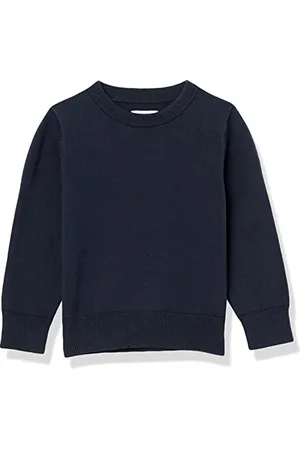 Amazon Maglione Girocollo in Cotone Stile Uniforme Bambini e Ragazzi, , 3 Anni