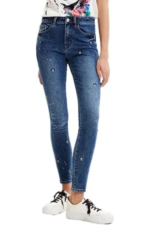 Desigual Denim_Mickey 5053 Pantaloni Casual, , 44 Donna