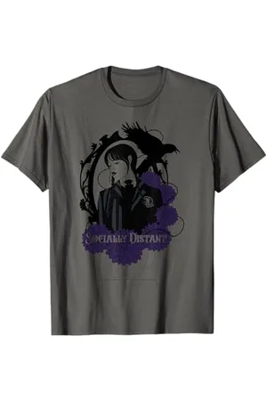 Wednesday Socially Distant Nevermore Academy Poster Maglietta