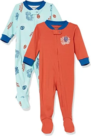 Amazon Disney | Marvel Set di Pigiama da Notte Attillati in Cotone Bimbo, Pacco da 2, , 3-6 mesi