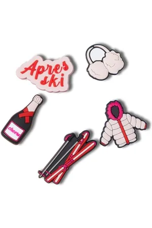 Crocs Ski Girl-Confezione da 5 Pezzi, Charm Decorativi per Scarpe Unisex-Adulto, , Einheitsgröße