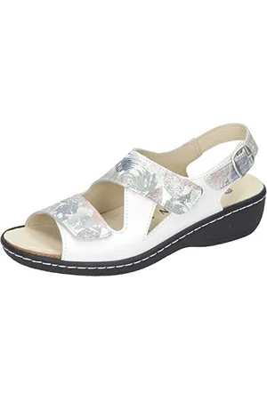 DR. BRINKMANN 710001-03, Sandali Bassi Donna, Blanco, 37 EU