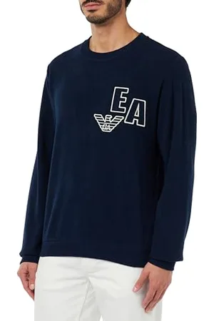 Emporio Armani Felpa da Uomo in Pile Corduroy Maglia di Tuta, , S