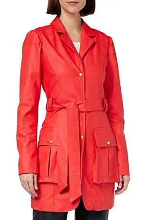 KENDALL + KYLIE KENDALL & KYLIE K&K W VGN Leather Tie Blazer KKW3711004, , XL, Women