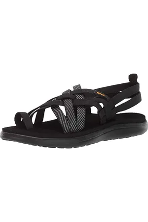 Teva Voya Strappy, Sandali a Punta Aperta Donna, Nero (Hera Black Hbk), 41 EU
