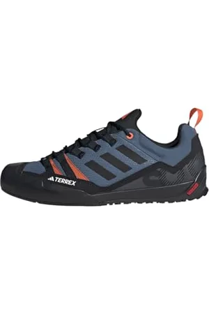 adidas Terrex Swift Solo 2.0 Hiking Shoes, Scarpe da Trekking Unisex-Adulto, Wonder Steel/Core Black/Orange, 38 EU