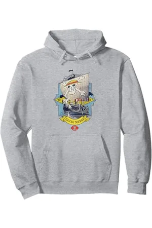 Onepiece Going Merry Figurehead Cappello di paglia Pirati Anime Felpa con Cappuccio