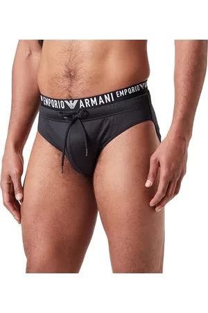 Emporio Armani Logoband Swim Low Brief, Slip Uomo, (Black), 46