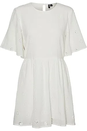 VERO MODA Vmmaja 2/4 Mini Dress Wvn Vestito, , L Donna