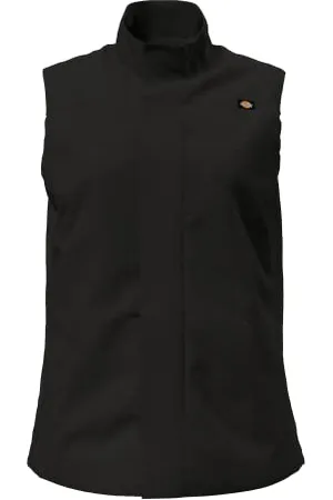 Dickies LINED VEST, Gilet Donna, (Black), S