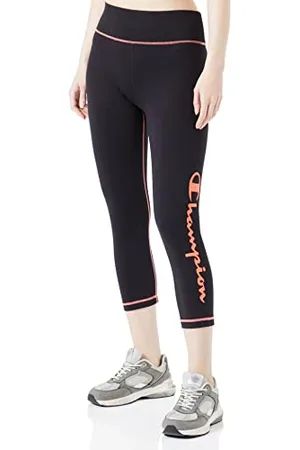 Champion Athletic C-Sport Quick Dry Big Logo High Waist Capri Leggings, , S Donna
