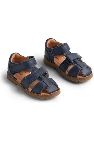 WHEAT Geschlossene Sandale Bassi-Unisex-Echtes Leder, Scarpe per Chi Inizia a Camminare Bambini, , 26 EU