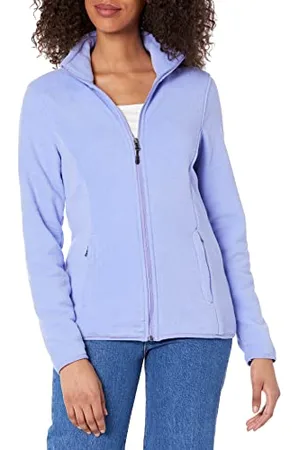 Amazon Giacca in pile morbido con cerniera intera dal taglio classico (disponibile in taglie forti) Donna, , M