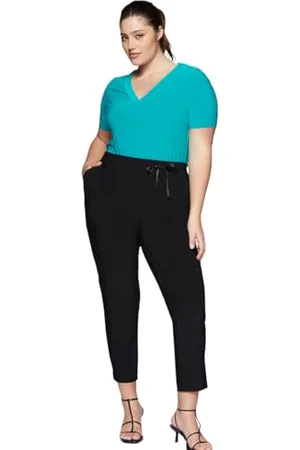 Fiorella rubino : Pantaloni Joggers in Jersey Curvy Size Stagione Primavera Estate 2024.