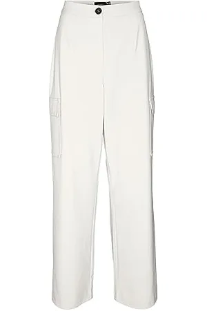 VERO MODA Vmsasie HR Wide Cargo Pant Noos Pantaloni, , 34W x 30L Donna