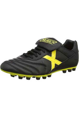 Munich Mundial, Scarpe da Calcio, Nero / Giallo, EU 41