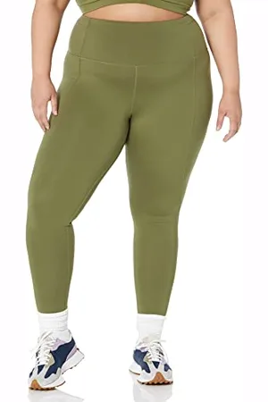 Amazon Crea i Tuoi Leggings a Vita Alta alla Caviglia (Disponibili in Taglie Forti) (precedentemente Core 10) Donna, , 3XL Plus