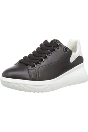 Högl Wave, Scarpe da Ginnastica Donna, Nero/Bianco, 35 EU X-Larga