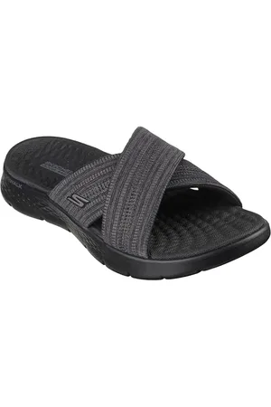 Skechers Go Walk Flex Sandal Impressed, Ciabatta Donna, Black, 41 EU