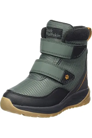 Jack Wolfskin Polar Bear Texapore Mid VC K, Stivali Invernali, Ardesia/Verde, 39 EU