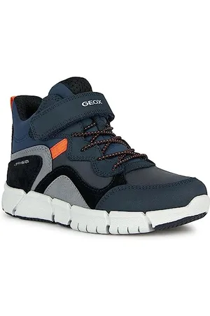 Geox J FLEXYPER BOY B ABX, Stivaletti Bambini e ragazzi, NAVY/ORANGE, 38 EU