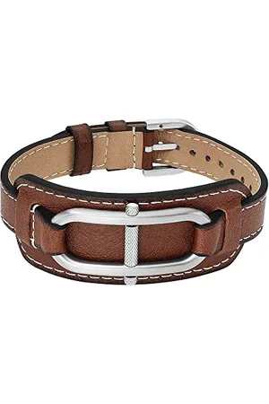 Fossil Bracciale Da Uomo Heritage, Lunghezza: 273 mm, Larghezza: 30,5 mm Bracciale In Acciaio Inossidabile, JF04398040