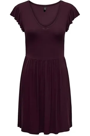 ONLY Onlbelia S/L Dress Jrs Mini Abito, , XL Donna