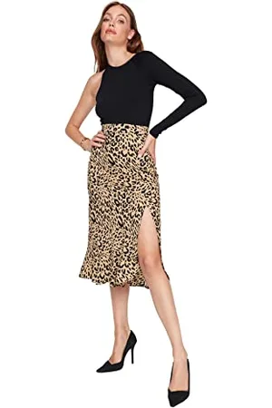 Trendyol Gonna Intrecciata Midi Avvolgente Donna, , 68