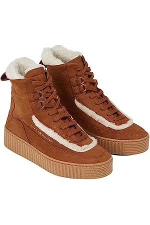Tommy Hilfiger Essential Lace UP WARMBOOTIE FW0FW07503, Stivale Basso Donna, Marrone (Natural Cognac), 38 EU