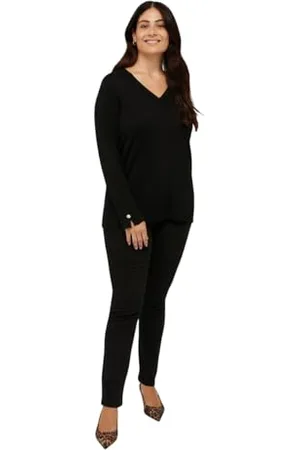 Fiorella rubino : Maglia con Scollo V in Viscosa LENZING ECOVERO . S Stagione Autunno Inverno 2024