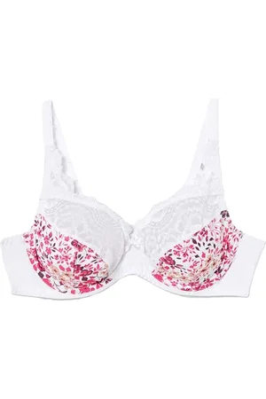 Playtex Reggiseno con Ferretto in Microfibra Flowery Lace Comfort e Sostegno Donna x1, , 3B