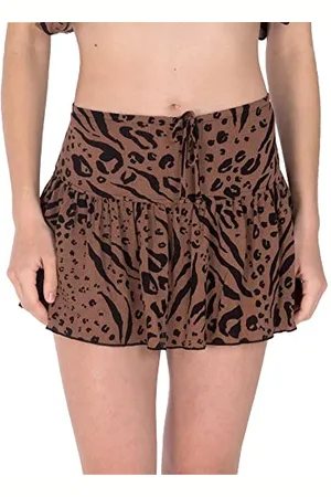Hurley Animix Mini Skirt Gonna, Latte, XS Donna
