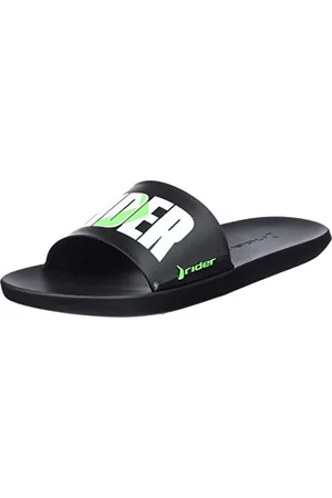 Rider 11773, Slide Uomo, Nero, Bianco, Verde, 39.5 EU Stretta