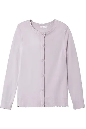 NAME IT Bestseller A/S Nkfvamone LS Knit Card K Noos Maglione Cardigan, , 134/140 cm Bambina