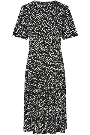 Pieces® PCTALA SS Midi Dress Noos BC Vestito, Black/AOP:DOT, M da Donna