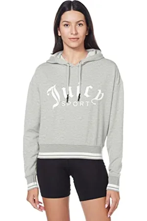 Juicy Couture Felpa con Cappuccio Corta con Logo, , XL Donna