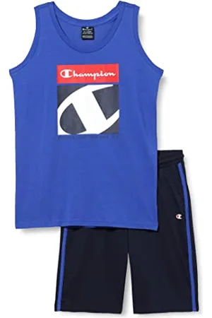 Champion Legacy Graphic Shop S/L T-Shirt & Long Shorts Completo, , 5-6 Anni Bambini e Ragazzi