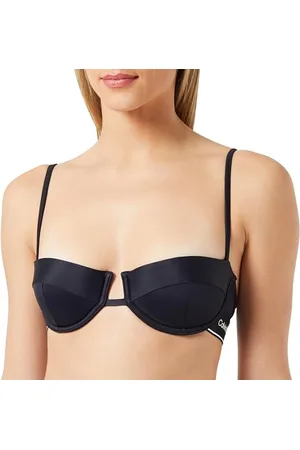 Calvin Klein Top Bikini Donna Wired Balconette con Ferretto, (Pvh Black), 75C