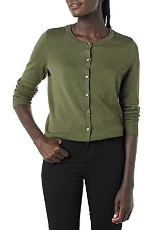Amazon Cardigan Girocollo Leggero (Taglie Forti Disponibili) Donna, , M