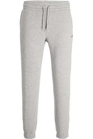 JJ Jrebgorm Reg Rebel Logo Sweat Pants Noos Jogging, (Light Grey Melange), S Uomo