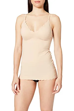 Skiny Damen Spaghettishirt herausnehmbare Pads Micro Essentials Canottiera, Oscurante, , 36 Donna