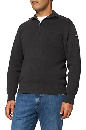 Schott NYC Plkern3 Maglione, Heather Antracite, S Uomo