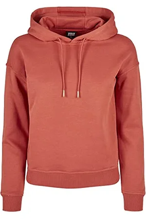 Urban classics Felpa con Cappuccio Donna Invernale, Pullover Caldo Manica Lunga, Maglione Pesante per Ragazza, Colore redearth, Taglia XL
