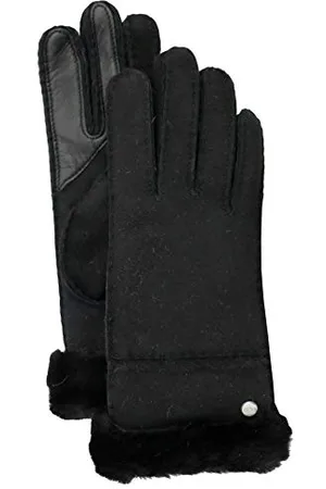 UGG W Seamed Tech Glove, Black, S Unisex-Adulto