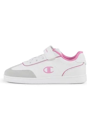 Champion Prestige MS G PS Low, Sneakers Bambina, Bianco/Rosa (WW003), 28 EU