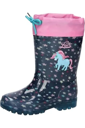 LICO Powerlight W Blinky, Stivali in Gomma Bambina, Marine/Rosa/Türkis, 25 EU