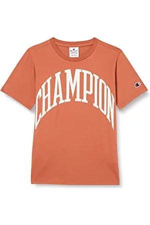 Champion Rochester 1919-City Explorer Crewneck S-S T-Shirt, (bay), 3-4 Anni Bambini e Ragazzi