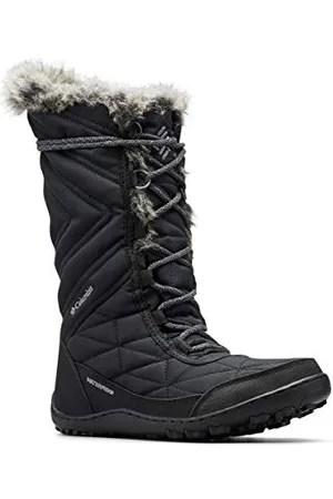 Columbia MINX MID III stivali da neve impermeabili Donna, Nero (Black x Ti Grey Steel), 36 EU
